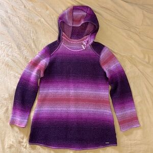 PranA Kirsten Tunic Sweater Ombré Warm Wool Blend XL